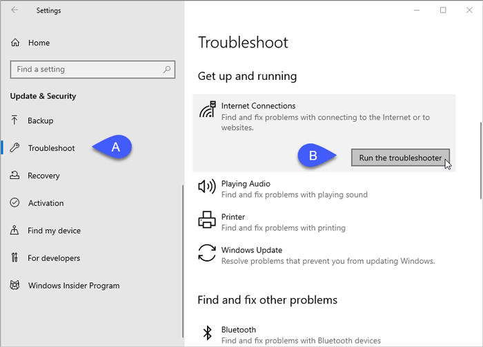 Khắc phục sự cố âm thanh trên Windows 10 bằng Troubleshooter