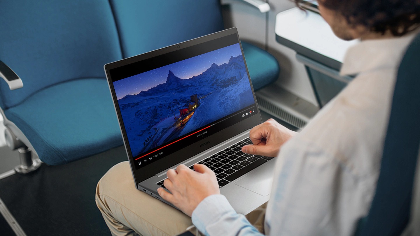 Galaxy Book Go có thiết kế mỏng, nhẹ và hiện đại