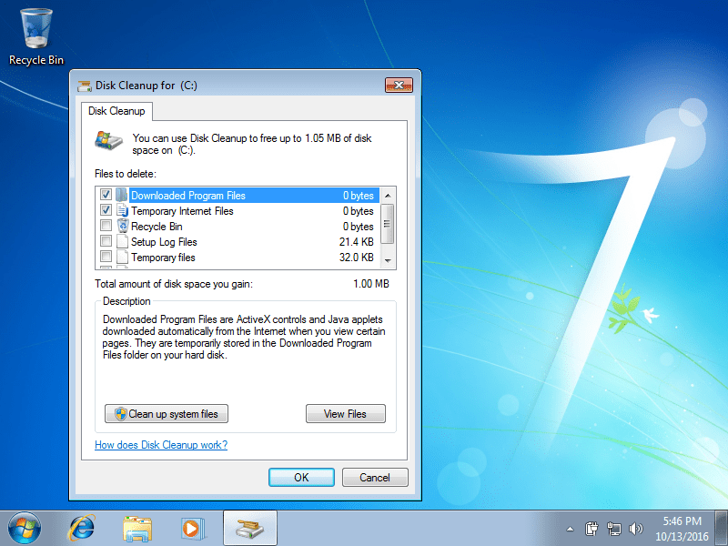 Sử dụng phần mềm Disk Cleanup hoặc Ccleaner cho máy tính văn phòng